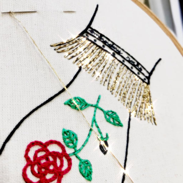 Embroidery Stitch-a-long. Part 5: the Dreaded BUT Sexy Metallic Thread!!!