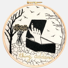 Load image into Gallery viewer, Modern Embroidery, Wall Art, Hoop Art, They Call my Girl the Snake Charmer - VintageMadbyM