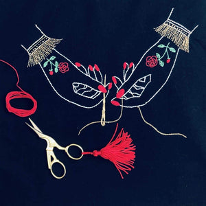 Victorian Hands Sew Embroidery Pattern & Tutorial - VintageMadbyM