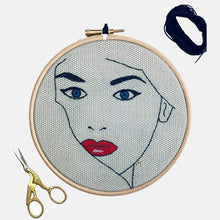 Load image into Gallery viewer, Femme Fatale, Embroidery Kit - VintageMadbyM