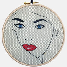 Load image into Gallery viewer, Femme Fatale, Embroidery Kit - VintageMadbyM