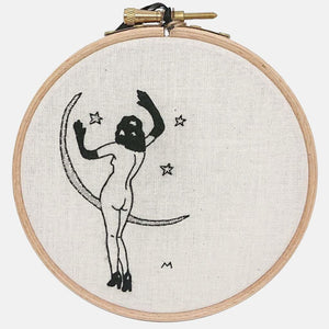 Rita the Moon and the Stars, Embroidery Pattern & Tutorial (PDF file) - VintageMadbyM