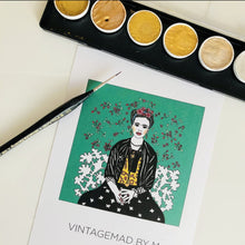 Load image into Gallery viewer, Frida Kahlo, GIFT BOX Embroidery Kit &amp; Frida Goodies - VintageMadbyM