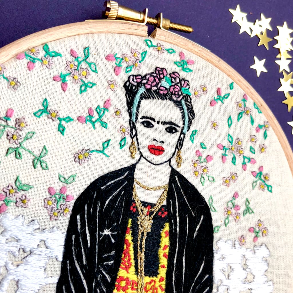 Frida Kahlo, Embroidery Kit – VINTAGEMADBYM