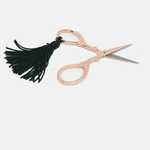 Load image into Gallery viewer, Cute Rose Gold Embroidery Scissors with Pink Glitter Purse.