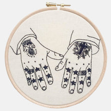 Load image into Gallery viewer, To the Stars My Love, Mark Lanegan&#39;s Tattooed Hands, Embroidery Kit - VintageMadbyM