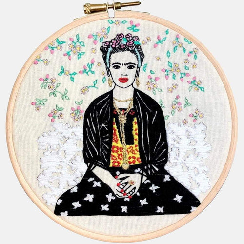 Frida Kahlo Embroidery Pattern & Tutorial  PDF - VintageMadbyM