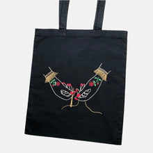 Load image into Gallery viewer, Victorian Hands Sew Tote Bag - Embroidery - VintageMadbyM